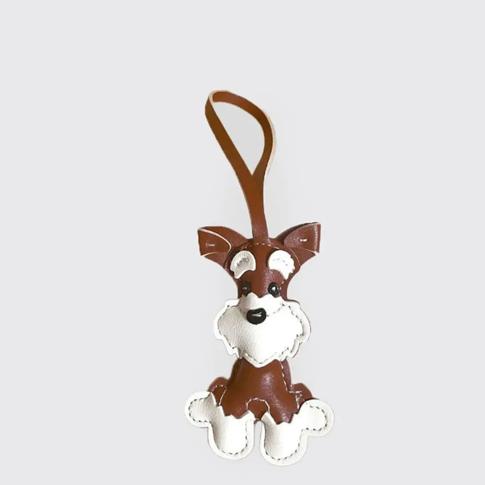 Keychain Bear PU Leather Mini Bag Charm Cute Gift Accessory