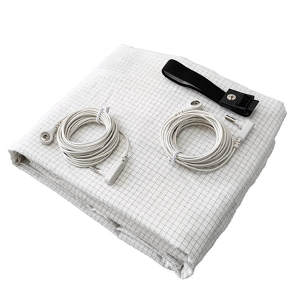 Silver Earthing Fiber Fitted Sheet Anti Static Grounding