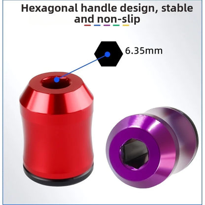 Magnetizer Drill Bit Device Aluminum Alloy Hex Shaft 635mm Demagnetizer Accessory for DIY Projects
