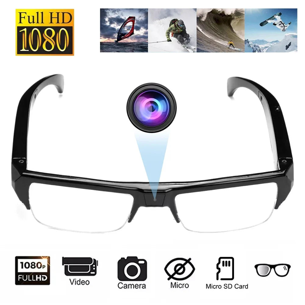 1080P Mini Camera Smart Glasses Travel-Friendly Sports Glasses