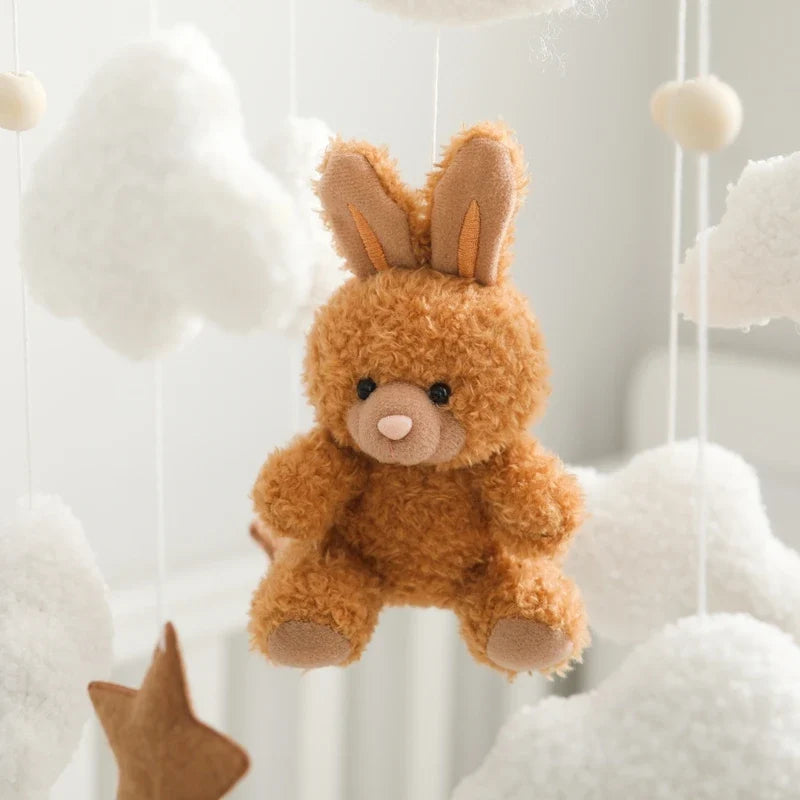 Crib Baby Mobile Wooden Nursery Newborn Sensory Toys