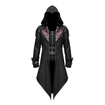 Medieval2025 Edition Assassin Hooded Jacket Costume Halloween