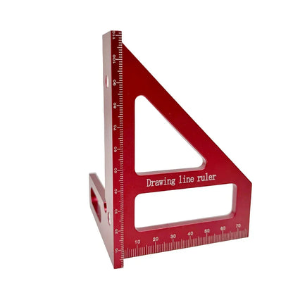 Woodworking2026 Edition Square Protractor Aluminum Alloy Miter Triangle Ruler High Accurate Layout Device TikTok Viral