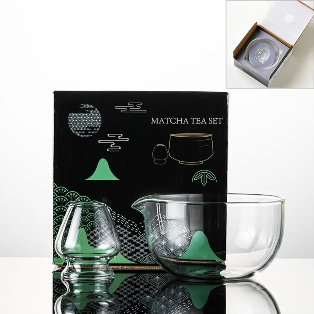 Mixing Matcha Bowl Glass Pouring Spout Japanese Tea