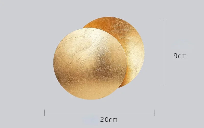 Wall2026 Edition Sconce Light Round Eclipse Contemporary Wall Lamp Iron Construction Ambient Bedside Decor Fall