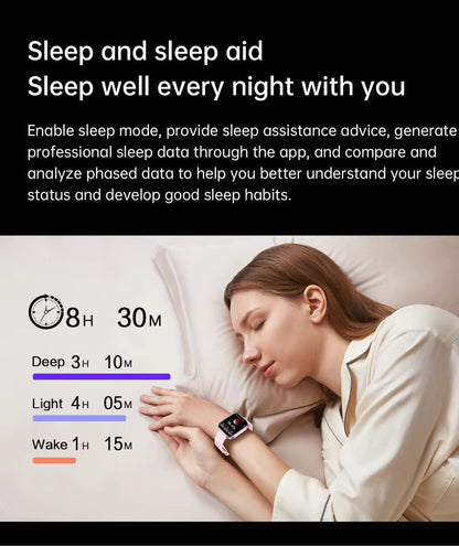 Health 2025 Smartwatch BP+ECG+HRV+BG Monitor with SpO2, Heart Rate, Sleep & Fitness Tracking