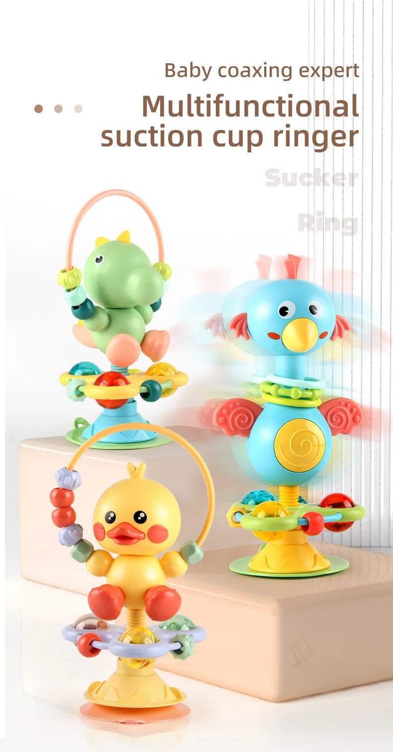 Soothing Baby Rattle Suction Cup Newborn Sensory Toys