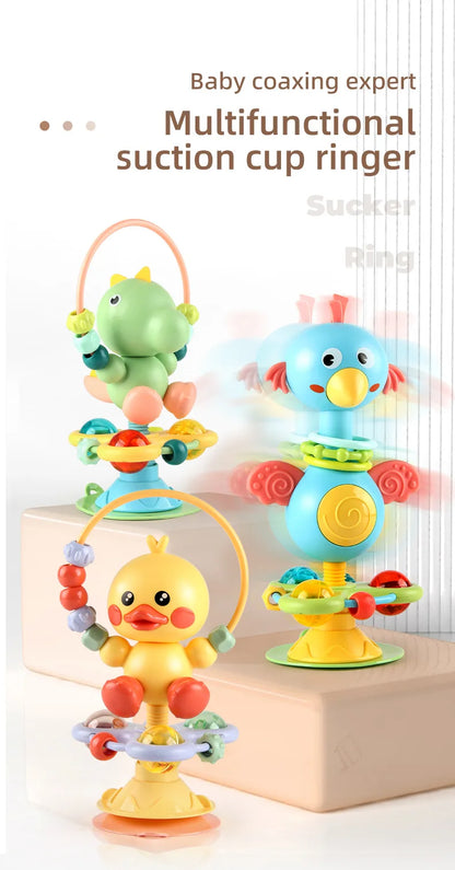 Soothing Baby Rattle Suction Cup Newborn Sensory Toys
