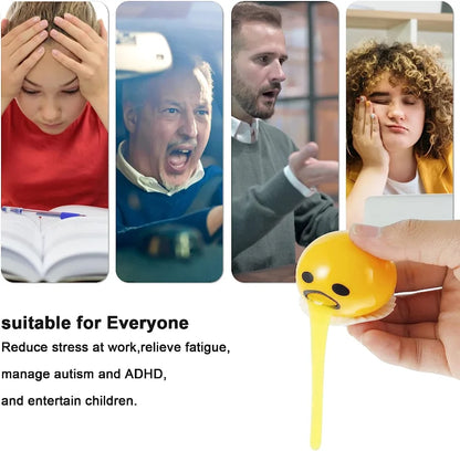 Relief Stress Egg Yolk Squeeze Toy Vomit Gag Funny Gift