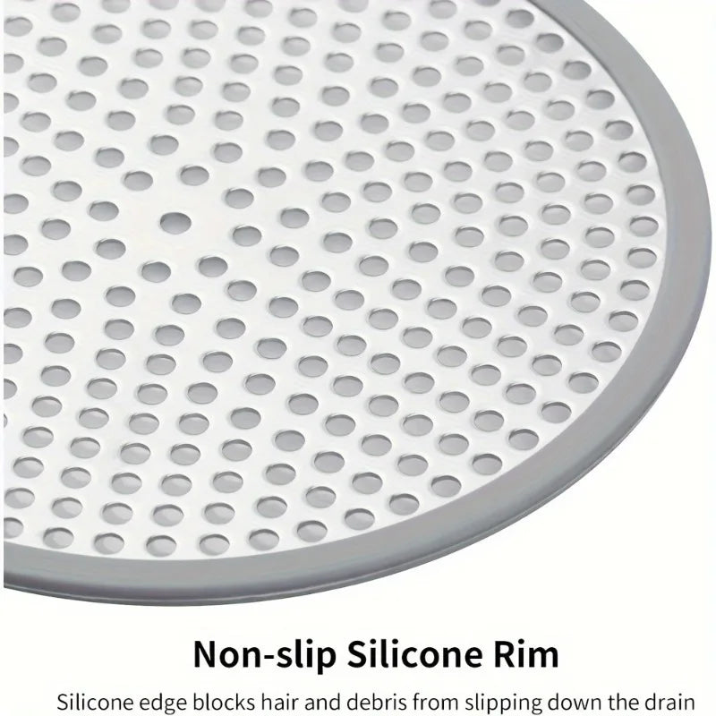 Hair2026 Edition Strainer Drain Cover Circular Shower Sink Hair Catcher, Simple Hair Cleanup For Bathroom And Kitchen Fall