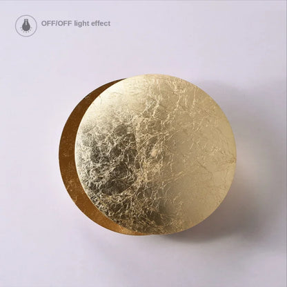Wall2026 Edition Sconce Light Round Eclipse Contemporary Wall Lamp Iron Construction Ambient Bedside Decor Fall
