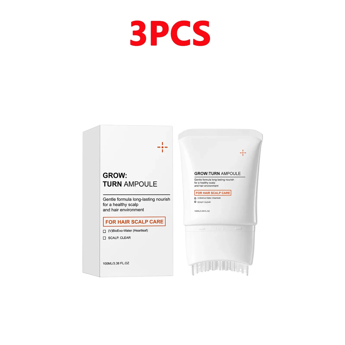 Hair Growth Treatment Minimizes Hair Loss Repair 2026 – Scalp Serum with Integrated Massager Brush 100ml