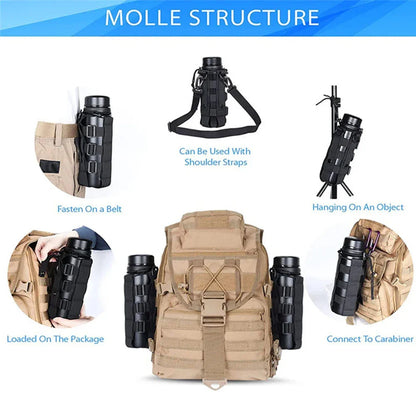 Water Molle Bottle Bag Multitool Pouch Carrier For Hiking And Camping Fall 2025 Outdoor Gear Gift