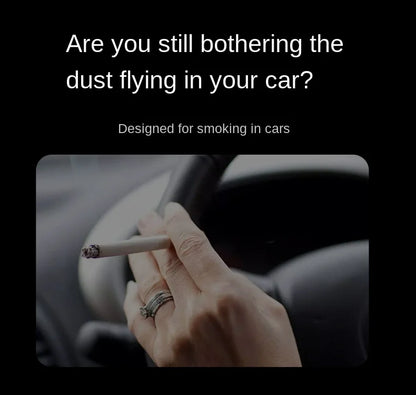 Car Ashtray One-Click Opening with LED Light - Splash Proof Alloy Liner, Vehicle Interior Accessory Fall 2026 Gift