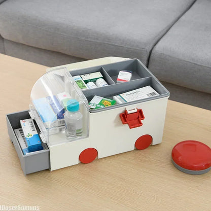 First Aid Kit Large Capacity Travel-Friendly Medicine Storage Box Emergency Preparedness Fall 2025 Secure Latch