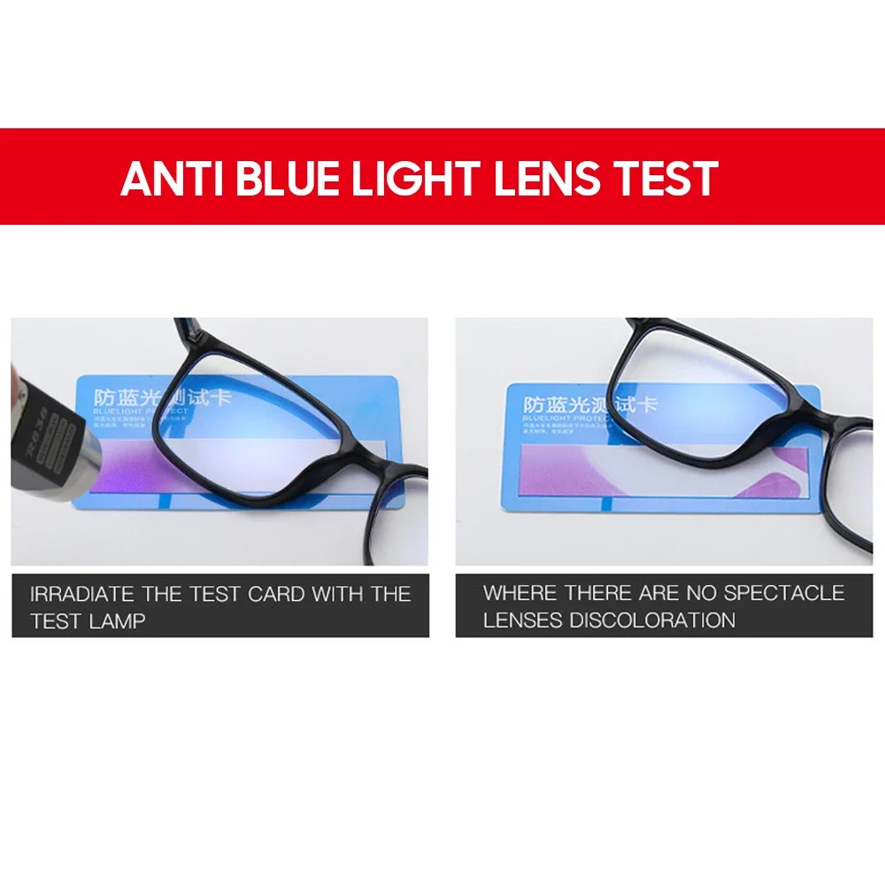 Square Frame TR90 Light Eyewear, Back to School 2026 Trend, Anti Blue Light for Computer Use – Blue Light Blocking Glasses