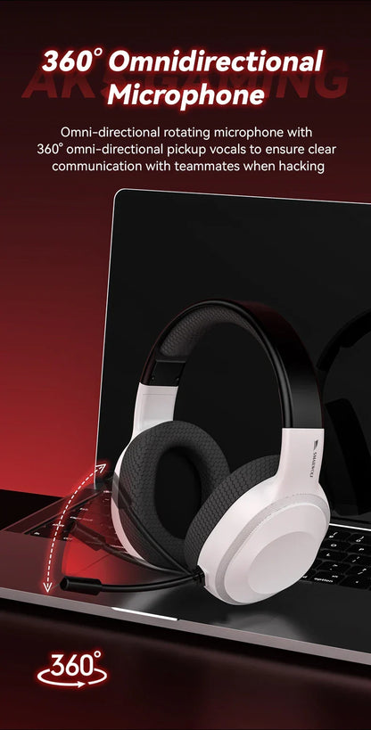 Gaming Headset Wired Light With Omnidirectional Mic