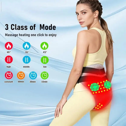 Uterus Warming Menstrual Cramp Relief Wearable 2026 – Red Light Heated Underwear with Abdominal Massager