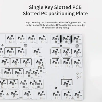 Keyboard Mechanical 87 Key Tri Mode RGB Hot Swappable