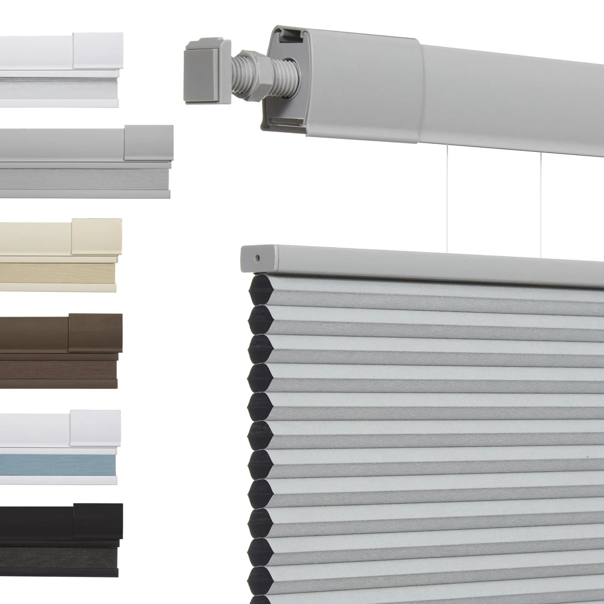 Drill No Honeycomb Blinds Cordless Thermal Insulated 1" Cell Fabric