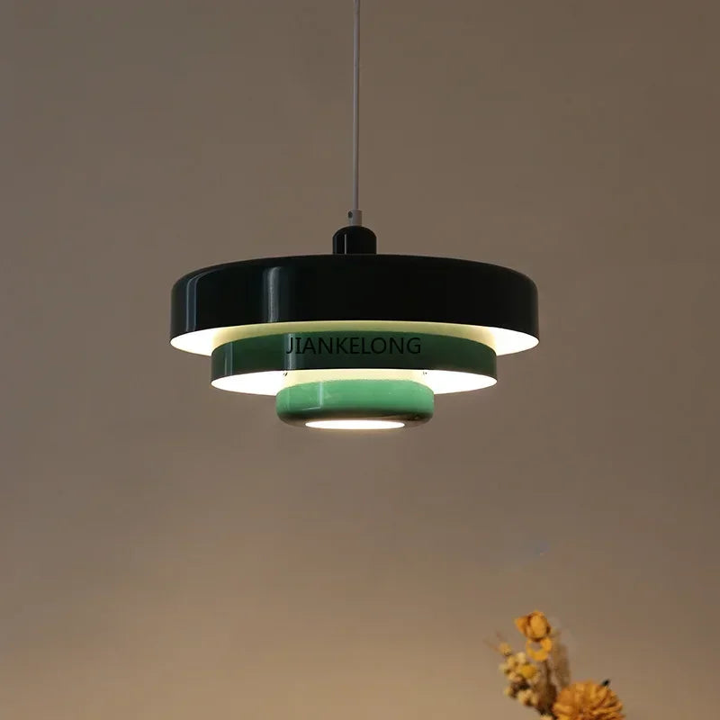 Lamp Pendant Retro Danish Chandelier - Fall 2026 Decor for Cafes and Homes, Cozy Ambient Lighting