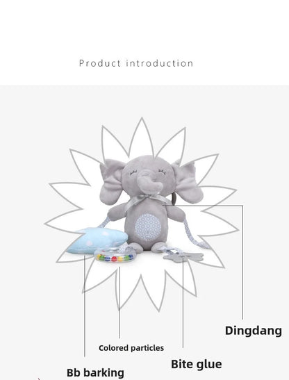 Elephant Plush Rattle Newborn Sensory Toys Plush Bell