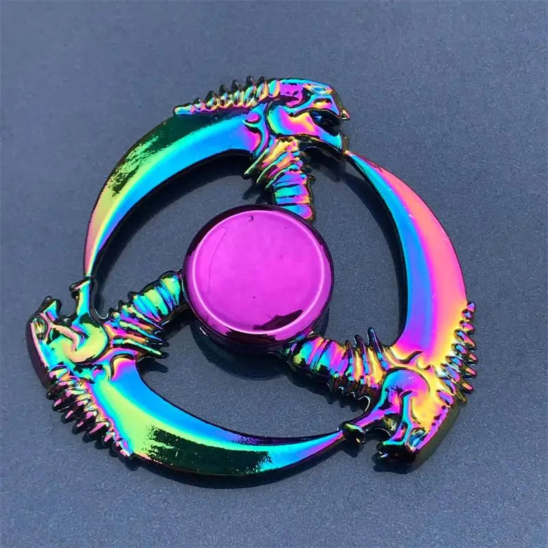 Spinner Fidget Metal Toy Rainbow Spinner R118 60mm Stress Relief for Adults and Kids