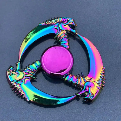 Spinner Fidget Metal Toy Rainbow Spinner R118 60mm Stress Relief for Adults and Kids