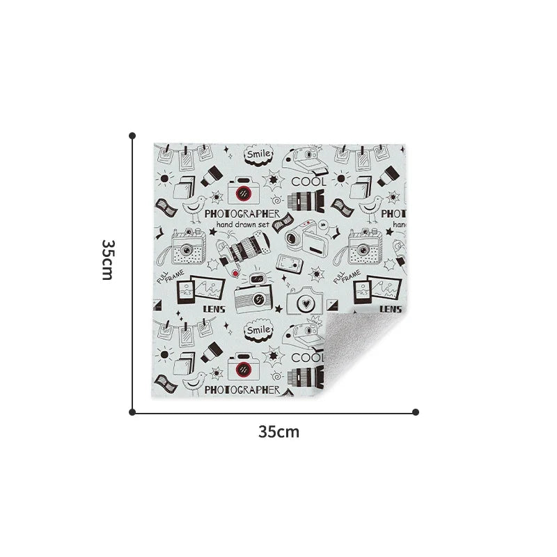 Magic Cloth Makeup Bag - Travel-Friendly Camera Lens Wrapping Storage, Self-adhesive Organizing Bag
