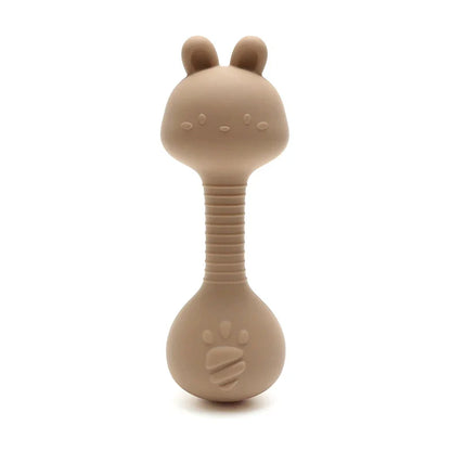 Rabbit Silicone Teether Rattle Newborn Sensory Toys