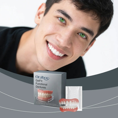 Safe, Simple Fit, Instant Smile Restoration 2026 – Plush Silicone Temporary Dentures Full Kit