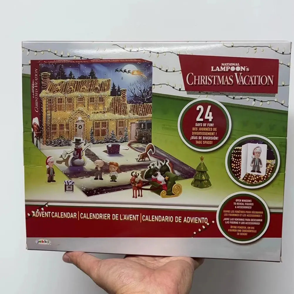 Calendar Advent 24 Days 3D Figures Christmas Countdown Gift