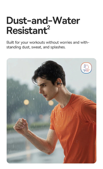 4-Mic Noise Cancellation Super Bass IP55 Sports 2026 – Baseus BC1 Open-Ear Clip Earbuds Bluetooth 6.0