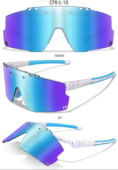 UV400 polycarbonate lenses, cycling, running, fishing – Light unisex sports sunglasses