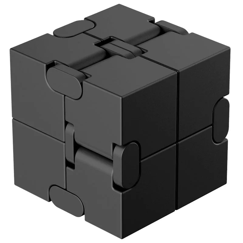 Metal Magic Cube Stress Relief Toy Travel-Friendly Puzzle Focus