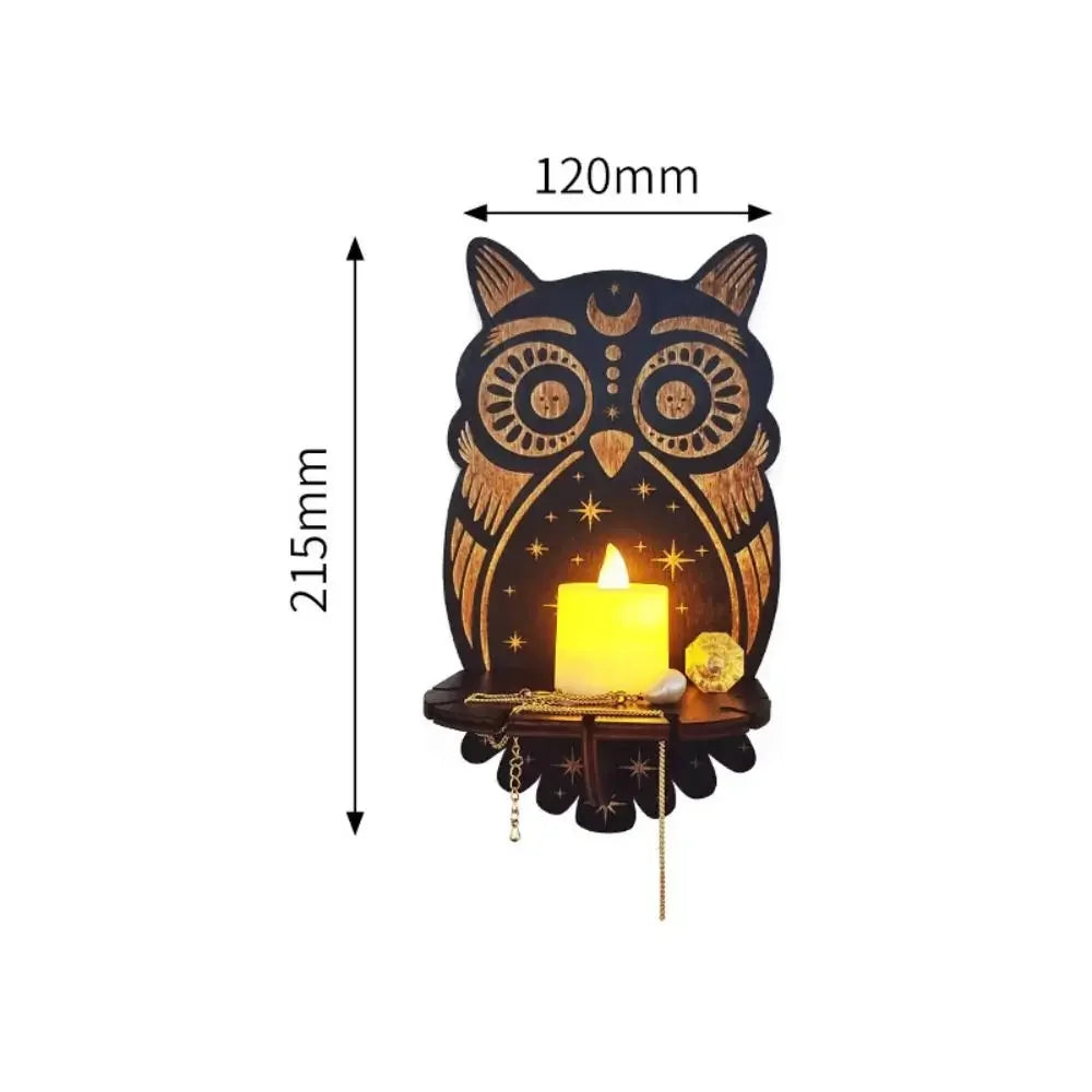 Shelf Wall Hanging Candle Shelf Whimsical Wall Decor Halloween Fall 2025 Cozy Ambient Lighting Gift Idea