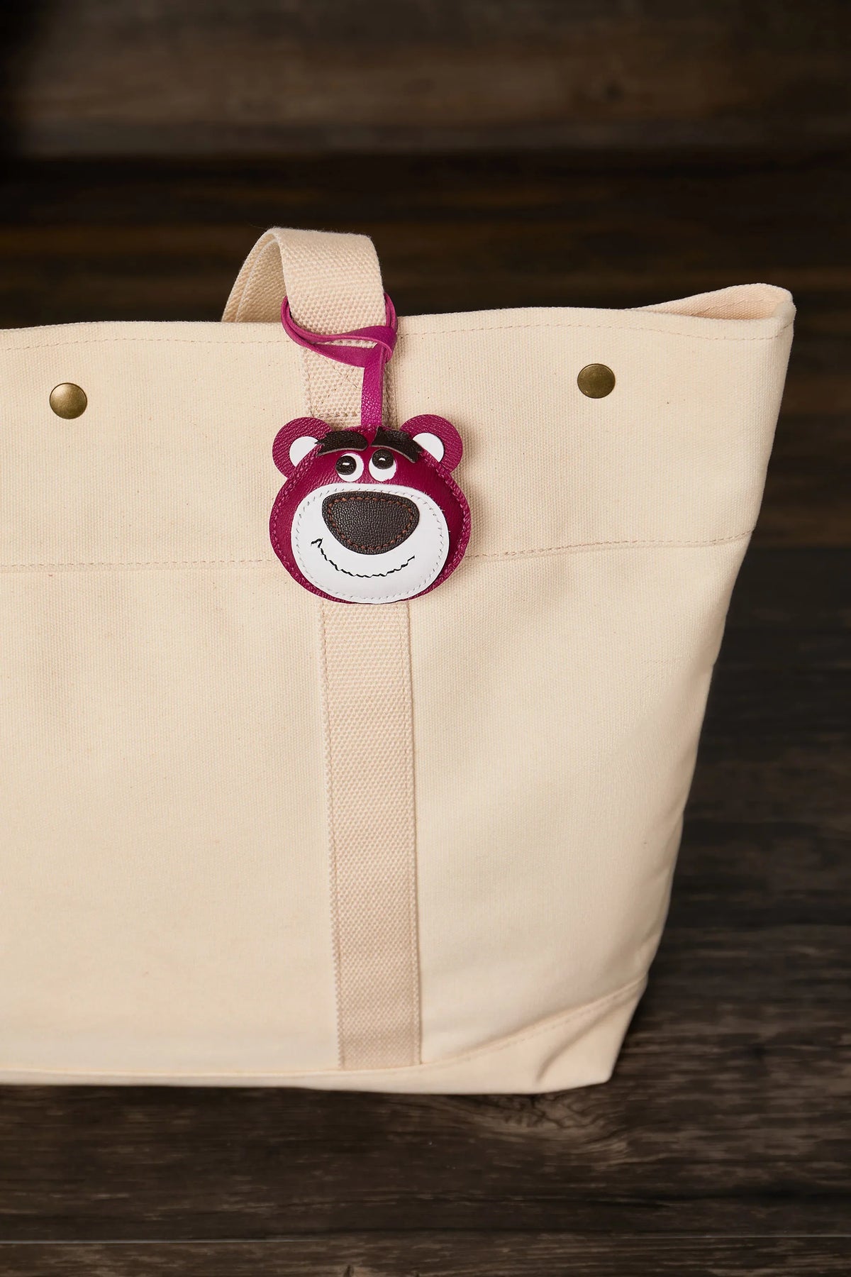 Bag Leather Charm No Face Keychain Black Cozy Cute Gift