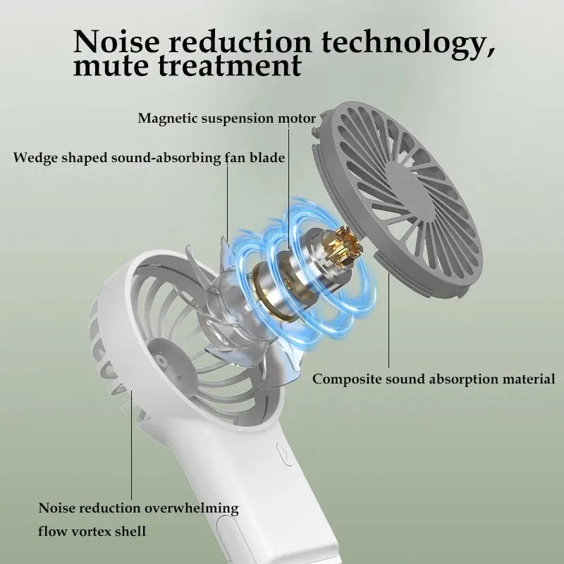 Mini Wind Travel-Friendly USB Desktop Fan with Hook