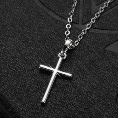 Necklace Cross Pendant Jewelry Unisex Long Chain Christian Charm Gift Idea Summer 2026 Trend