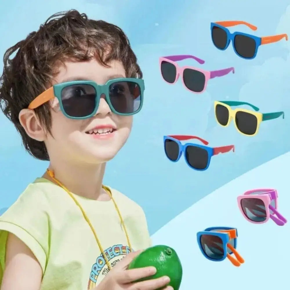 Sunglasses Kids Square Frame UV 400 Protection Outdoor Eyewear Summer 2026 Gift Idea