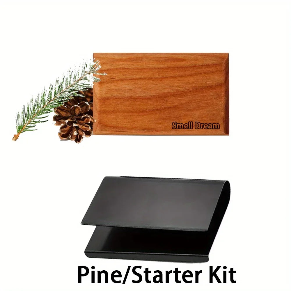 reusable natural scent diffuser, decorative vehicle accessory – Eco-friendly wooden car air freshener