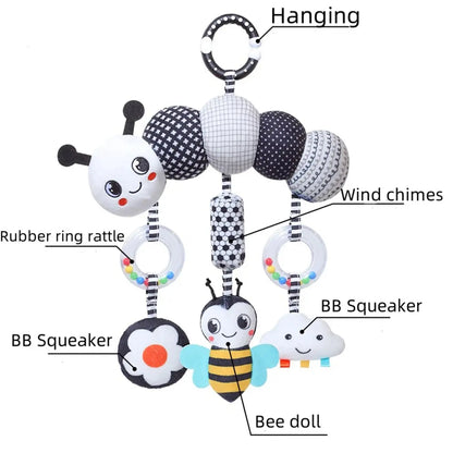 Rattle Baby Stroller Hanging Toy Newborn Sensory Toys