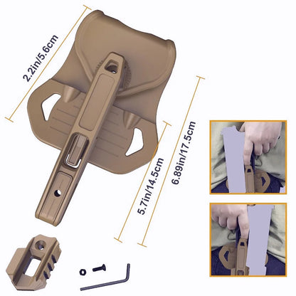 Pistol Nylon Belt Holster - Universal Fit for Double Stack 9mm Handguns, Airsoft and Outdoor Carry
