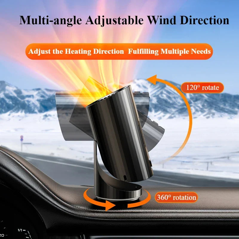 Car2025 Edition Heater Defogger 360 Rotatable Travel-Friendly Plug In 24V 12V Fast Cabin Warmth Winter