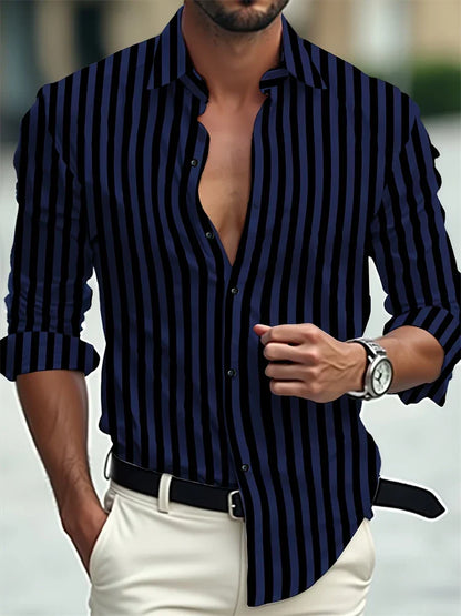 Men's Dress Shirt in Premium Cotton with Structured Collar, Breathable Fabric, Tailored Fit for Formal and Casual Wear-6