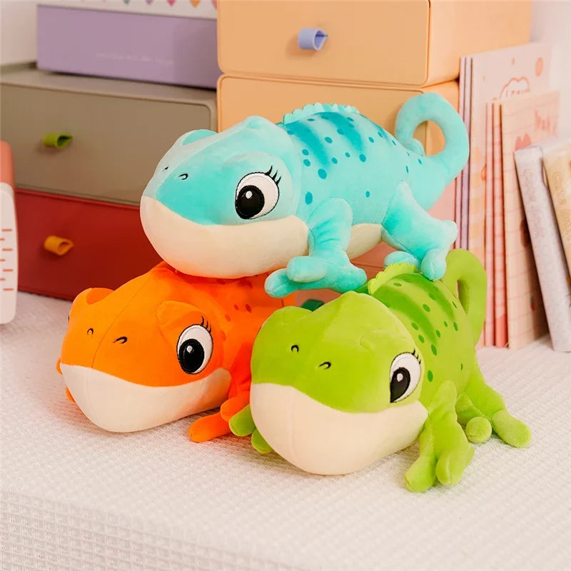 Chameleon Plush Pillow 30cm Cartoon Reptile Cozy Gift
