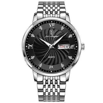 Wristwatch Quartz Stainless Steel Luminous Date Week