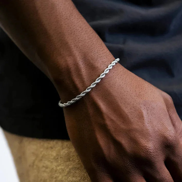 Steel Stainless Rope Chain Bracelet Twisted Singapore