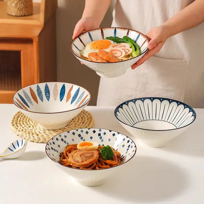 Bowl Ramen 8 Inch Porcelain Japanese Noodle Bowl Large