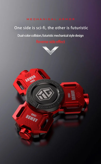 Fidget Glow Spinner Alloy EDC Long Spin Stress Relief